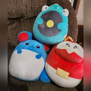 Pokémon Squishmallows Bellibolt Fuecoco & Marill Plush Lot 10in 3 Lot